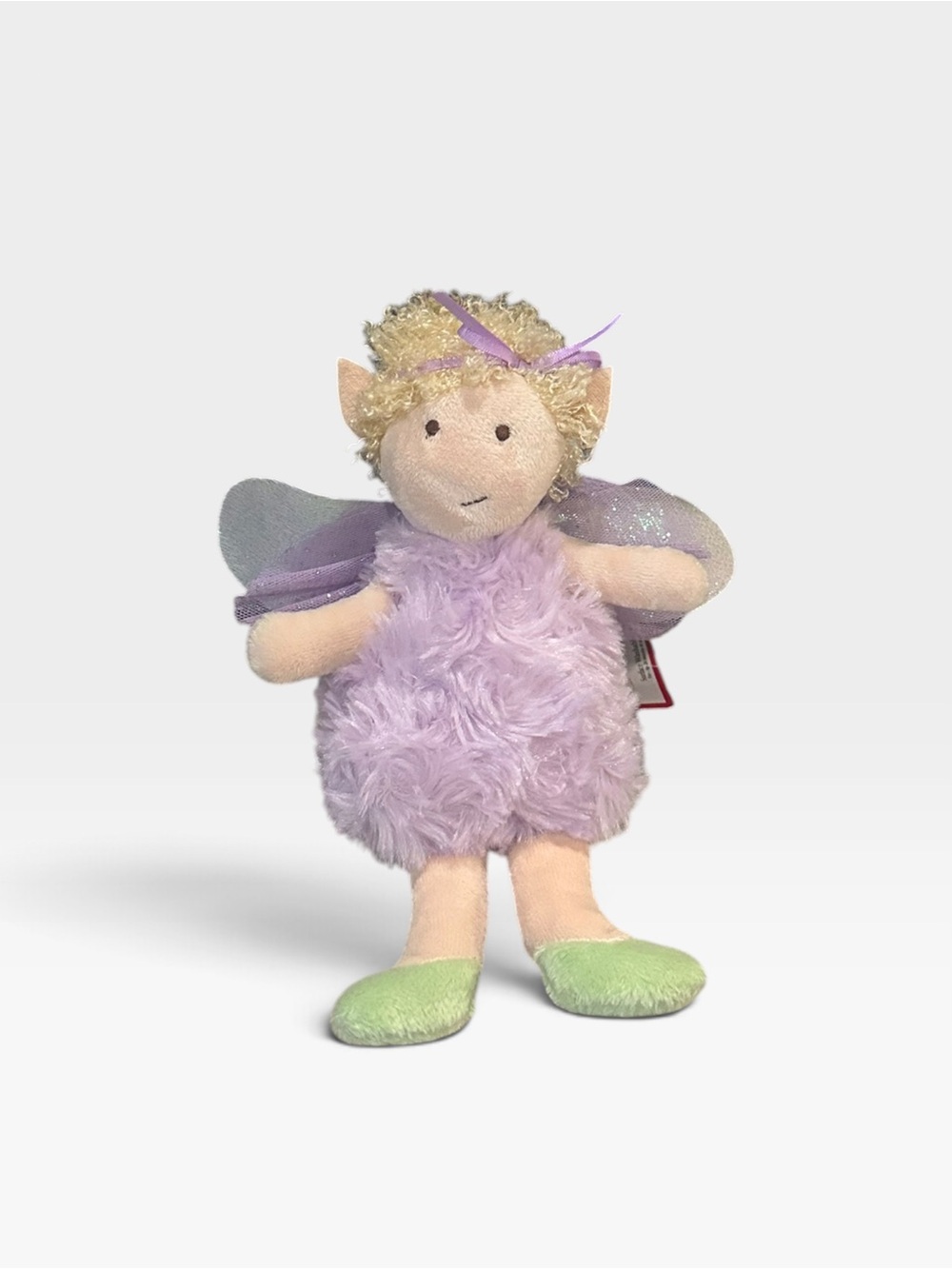 Douglas Cuddle Toys Fern Fairy Puff Plush 8" Iridescent Wings NWT Retired